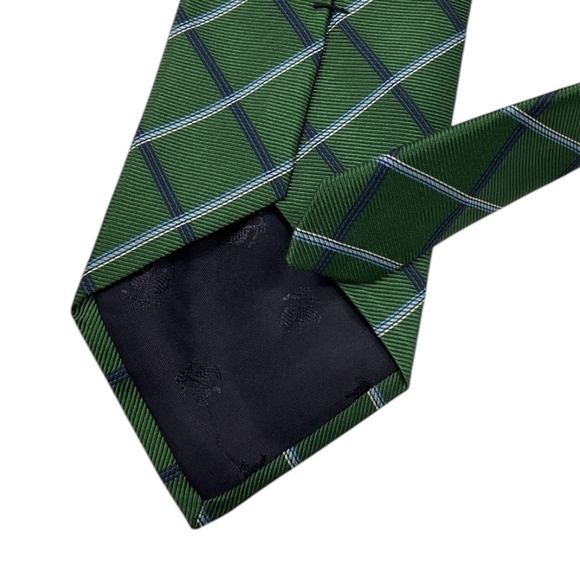 BROOKS BROTHERS Green Tartan Silk DESIGNER Tie USA - Picture 4 of 4